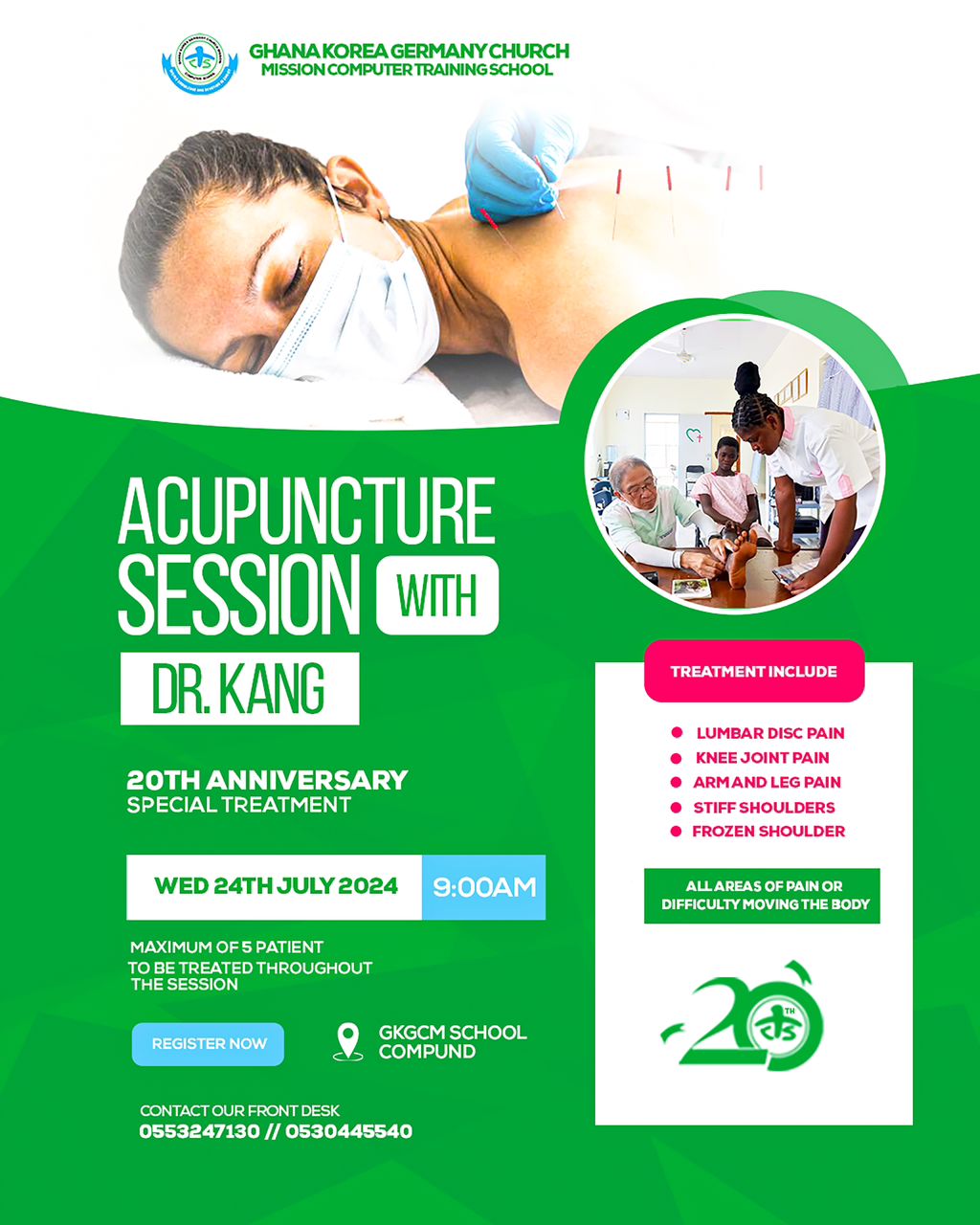 Free Acupuncture session on 24th July