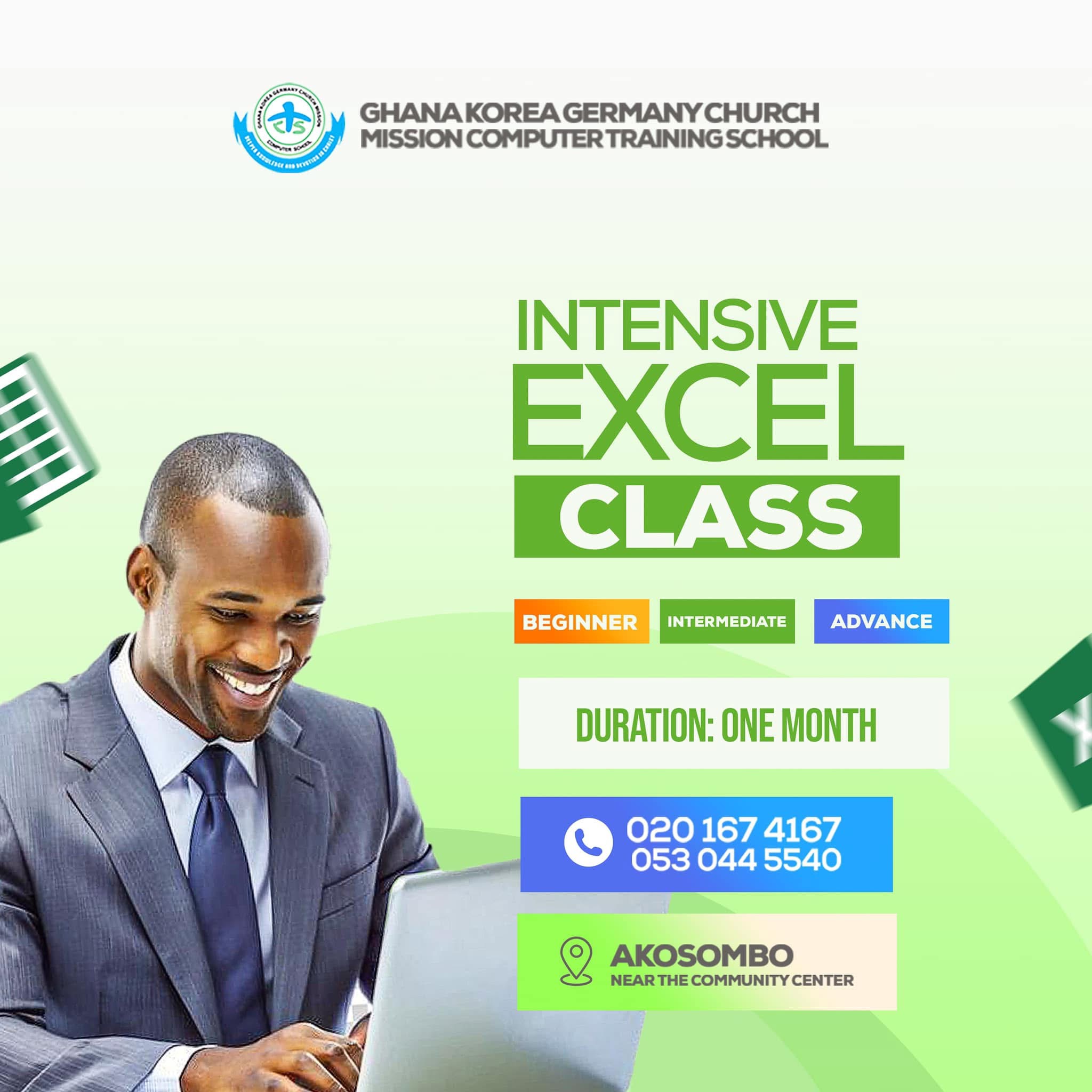 1 month Advance Excel Class